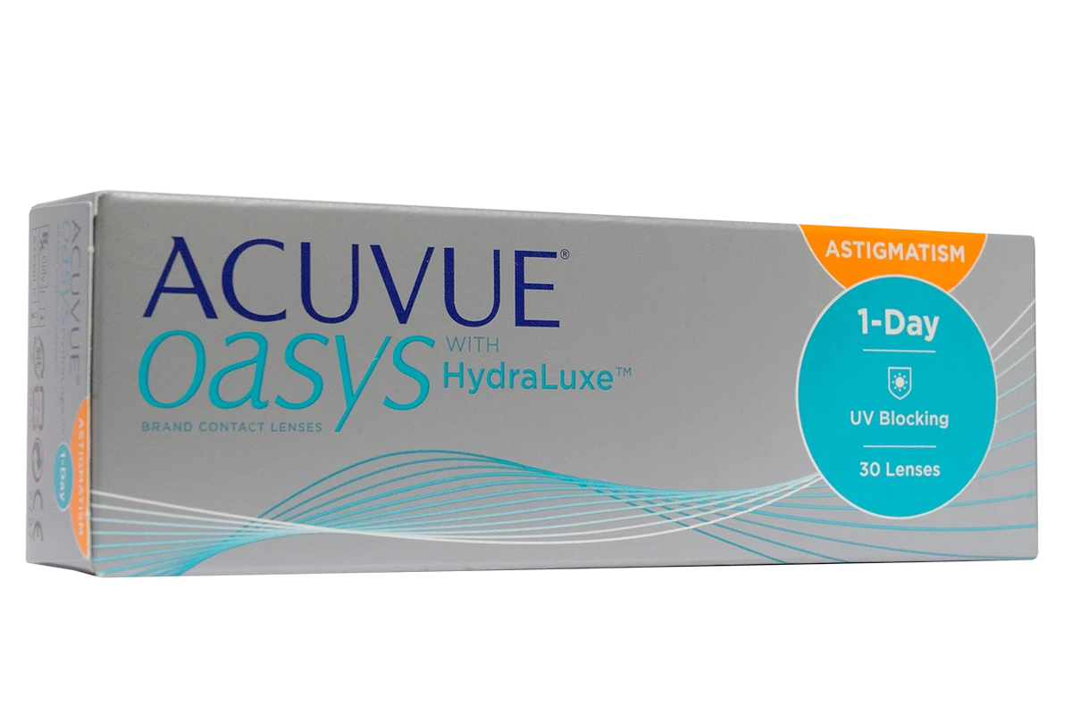 Acuvue Oasys 1-Day with HYDRALUXE for Astigmatism (30 линз)