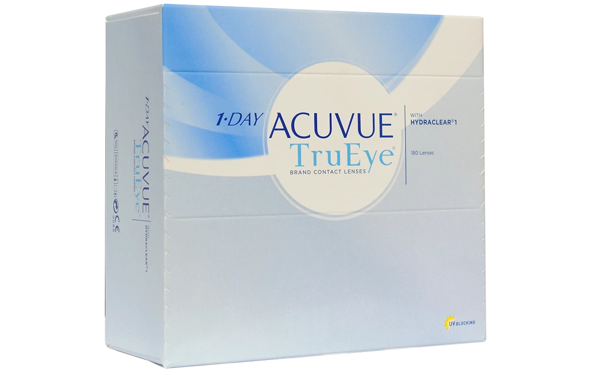 Однодневные контактные линзы Acuvue 1-Day TruEye (180 линз)