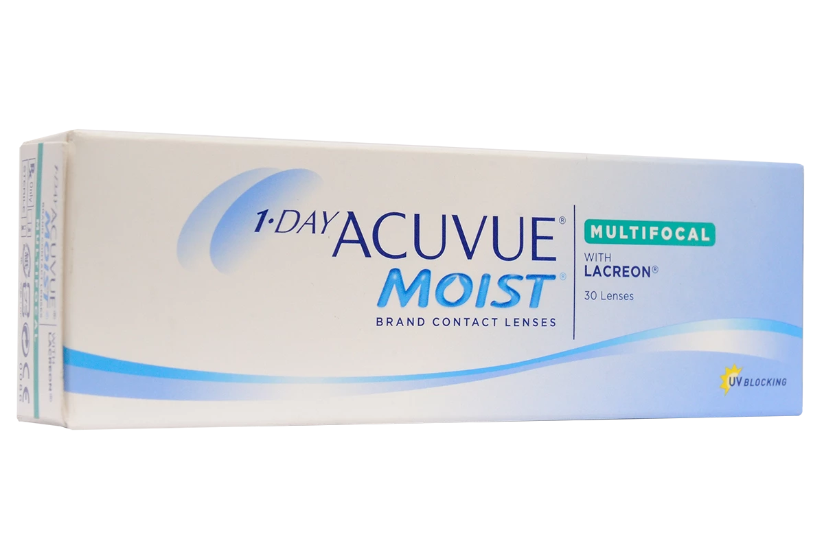 Однодневные контактные линзы Acuvue 1-Day Moist Multifocal (30 линз)